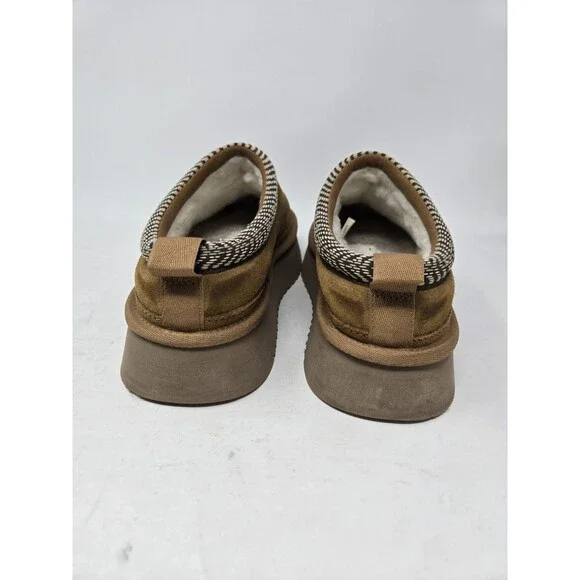 Koolaburra by UGG Burree Womens Slippers Sz 8 Chessnut Platform Shoe - Picture 5 of 9